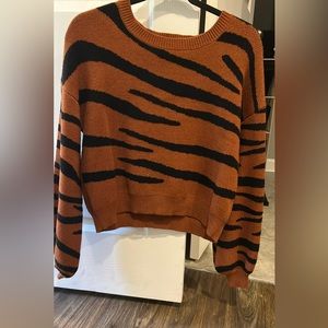Shop These Three tiger print sweater